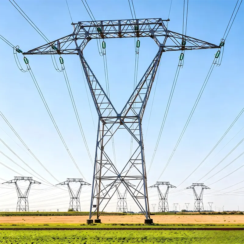 Torre della linea di trasmissione ad alta tensione da 400 kV