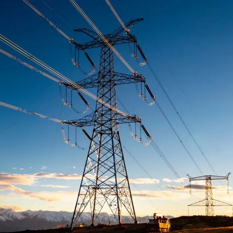 Torre in acciaio con traliccio di tensione da 500 kV