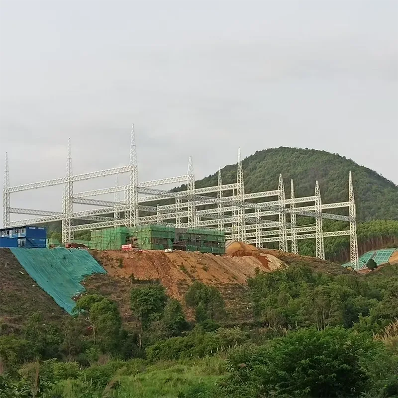 Strutture in acciaio per sottostazioni di trasmissione elettrica